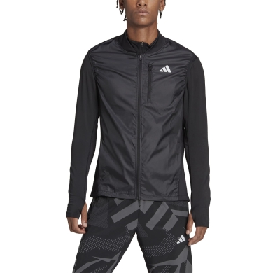 adidas Running Training Gilet Own The Run New Logo (Slim Fit, Wind.Rdy Technology) Black Men's